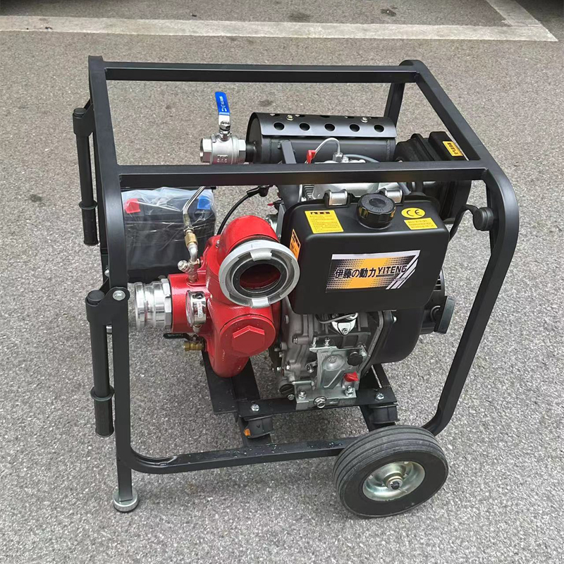 3寸柴油消防泵带轮子YT30PFE-2