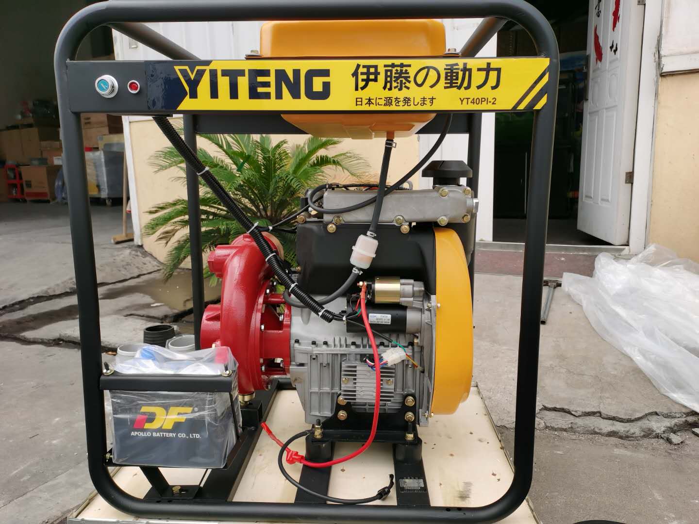 消防应急4寸便携式柴油机高压水泵YT40PI-2
